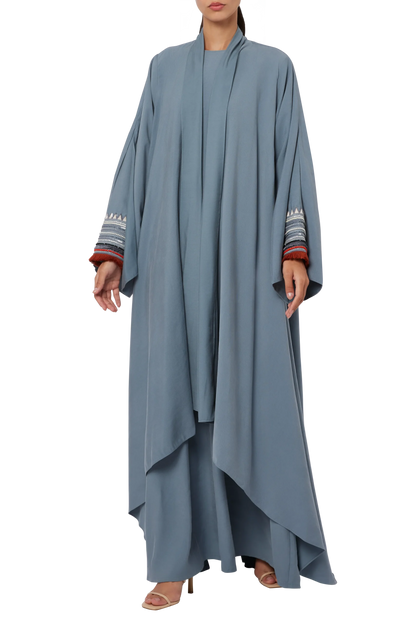 The dispersion cape dress with belt