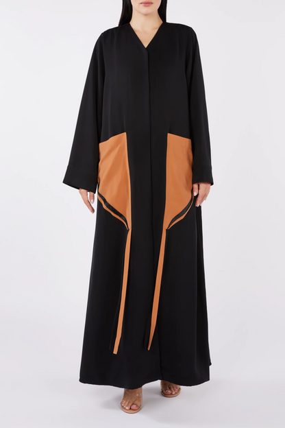 Power V Neck Abaya