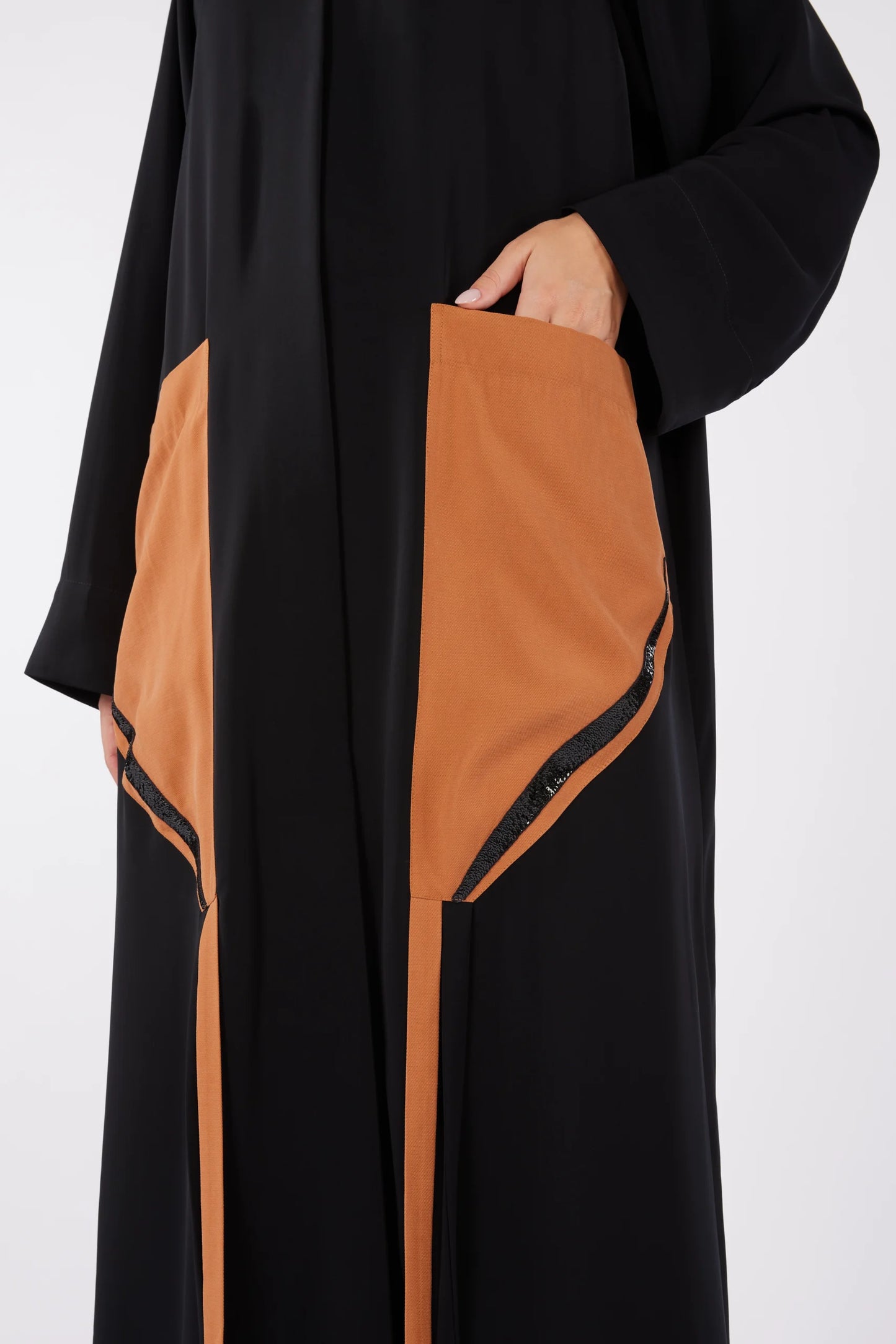 Power V Neck Abaya