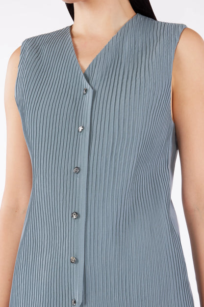 The Pursuit Pin-Tucked Vest