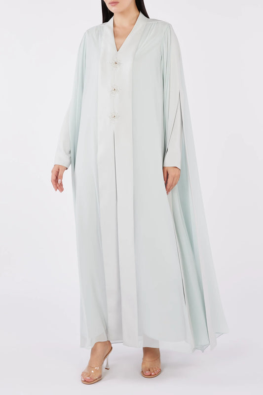 Indulgence Cape Effect Chiffon Kaftan and Inner Dress