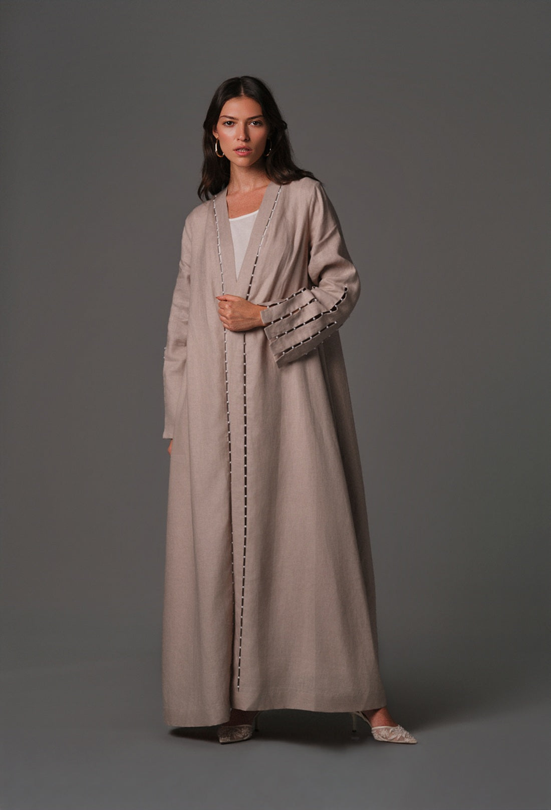 Twilight A- line linen abaya