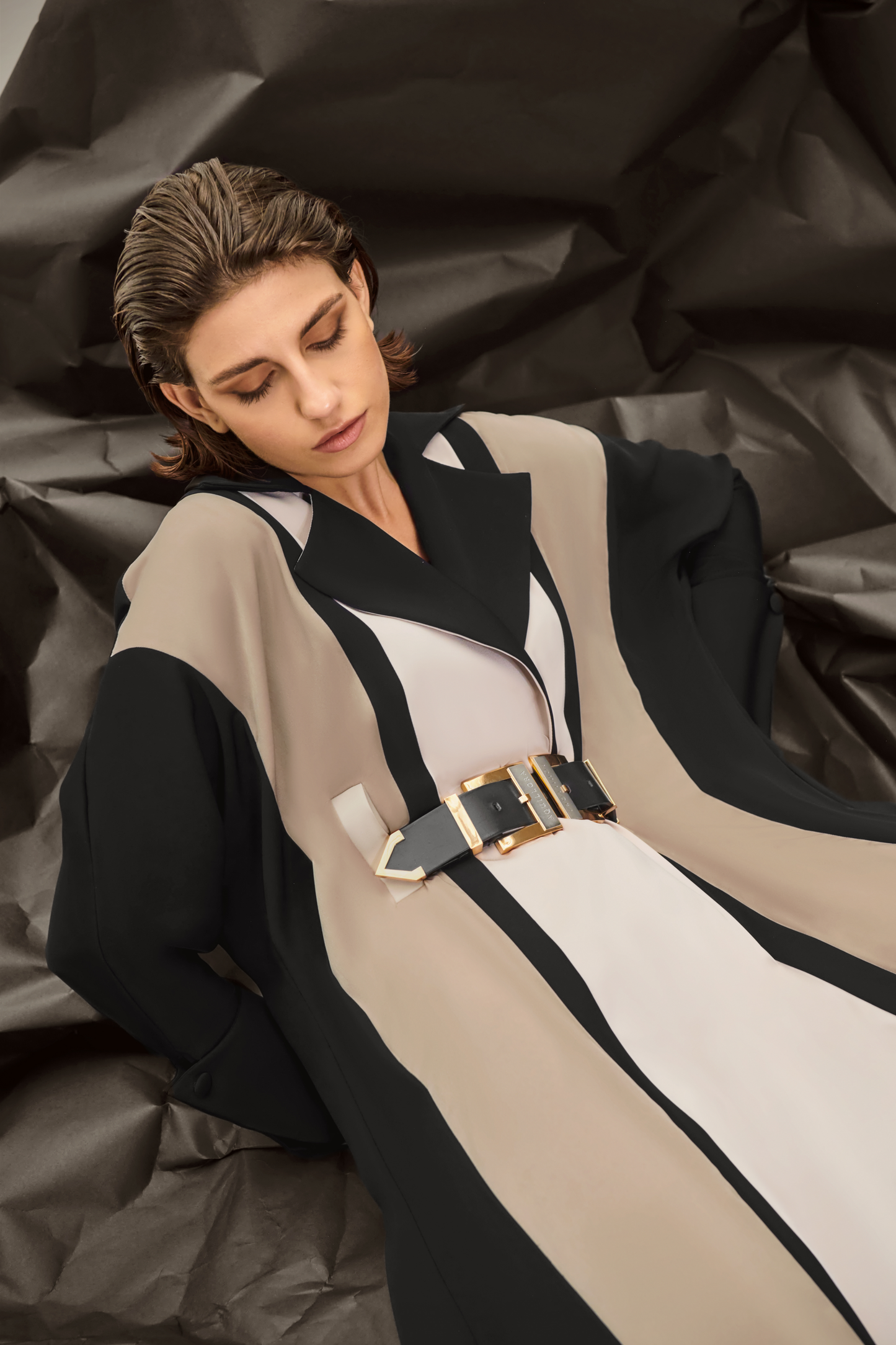 Courage Brass and Leather Belt