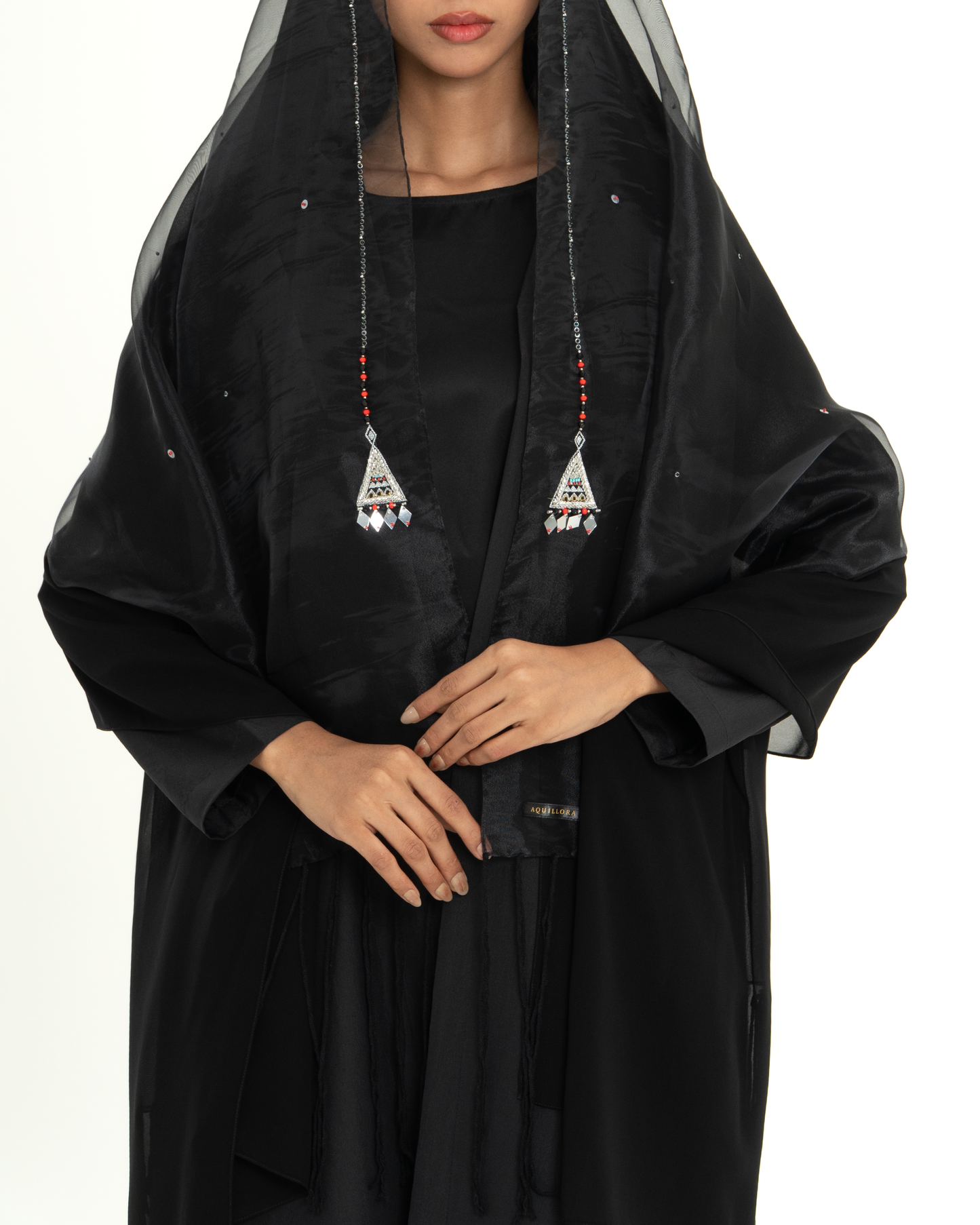 Silver Organza Chiffon Sheila