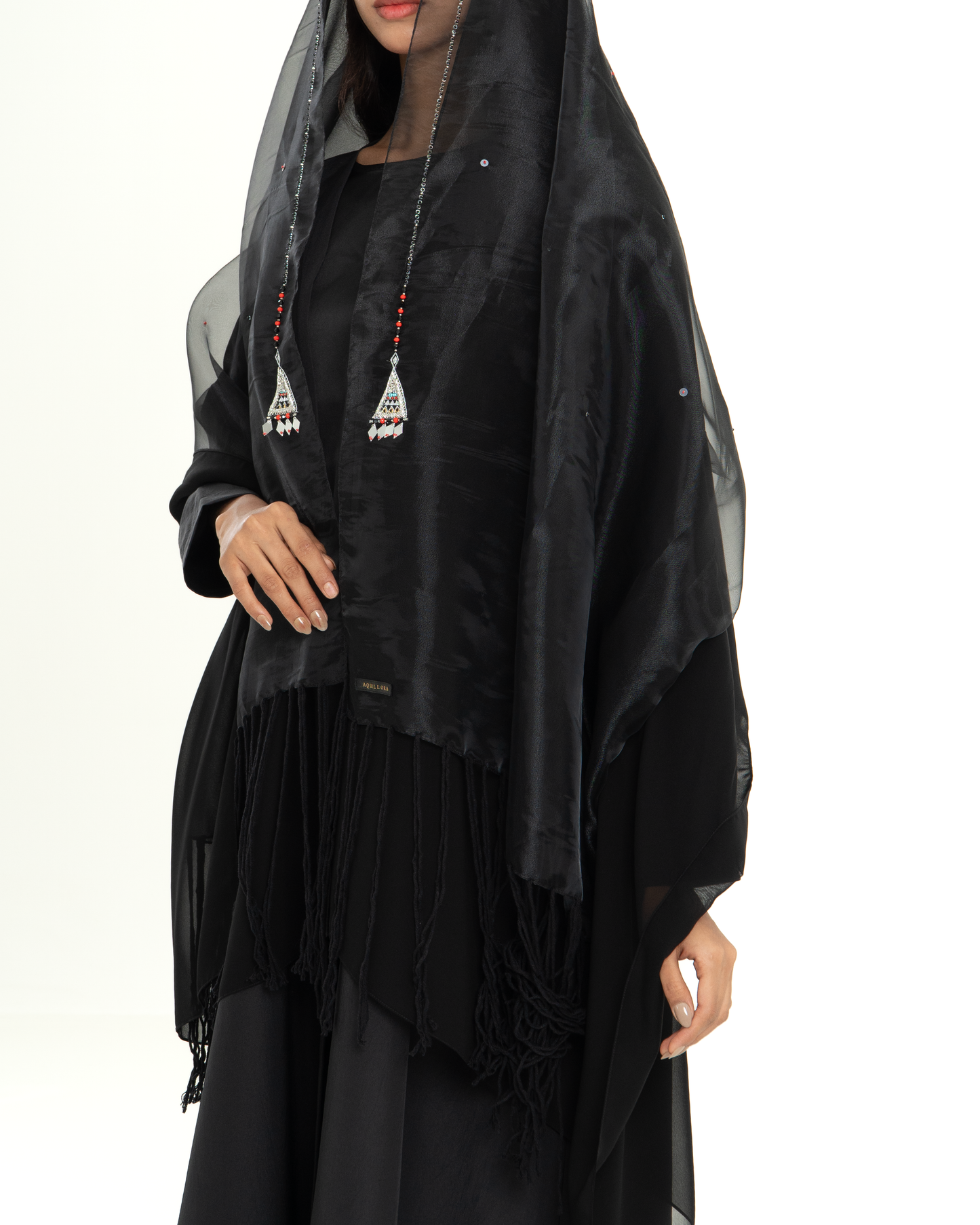 Silver Organza Chiffon Sheila