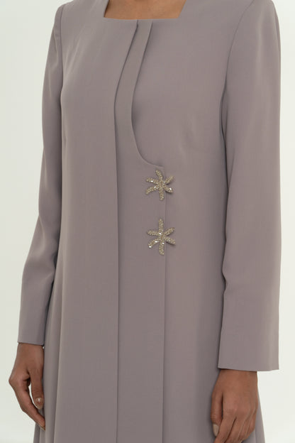 AQUA Coat-Style Abaya