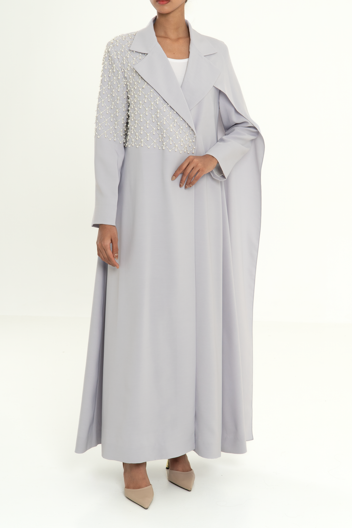 AERA Notched Collar Abaya