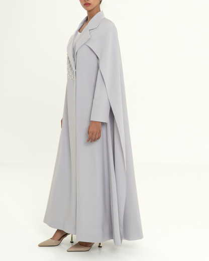 AERA Notched Collar Abaya