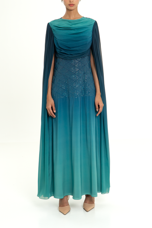 AQUA Cowl-Neck Dress