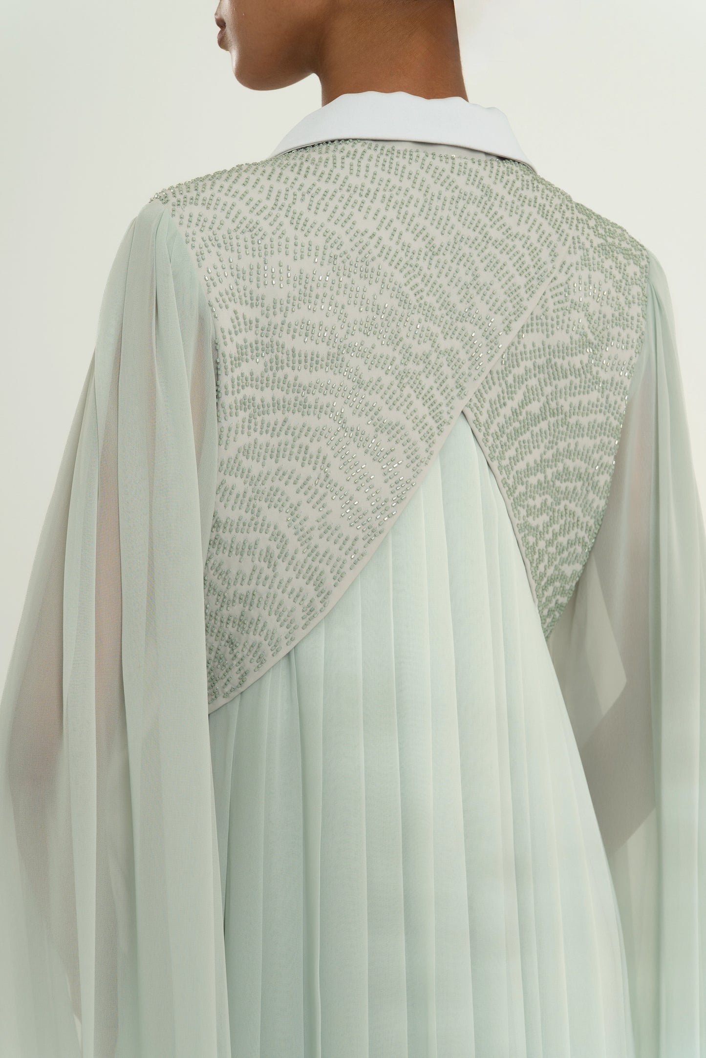 AQUA Cape-Sleeve Dress