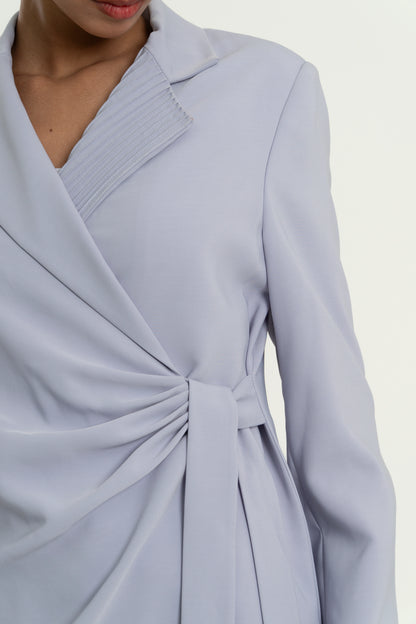 Terra Wrap-Style Coat and Pant Set