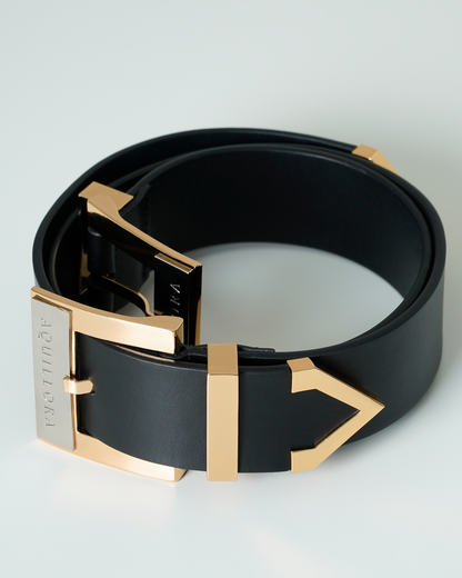 Courage Brass and Leather Belt