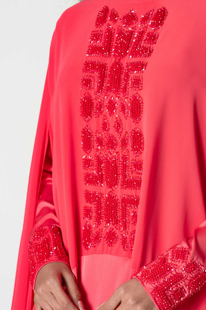 Embroidered Cape Kaftan