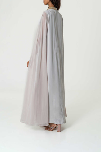 Embroidered Cape Sleeve Kaftan