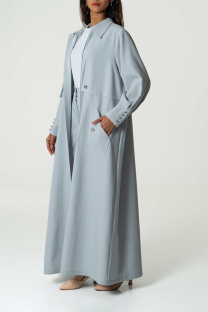 Collared Coat and Pant Set