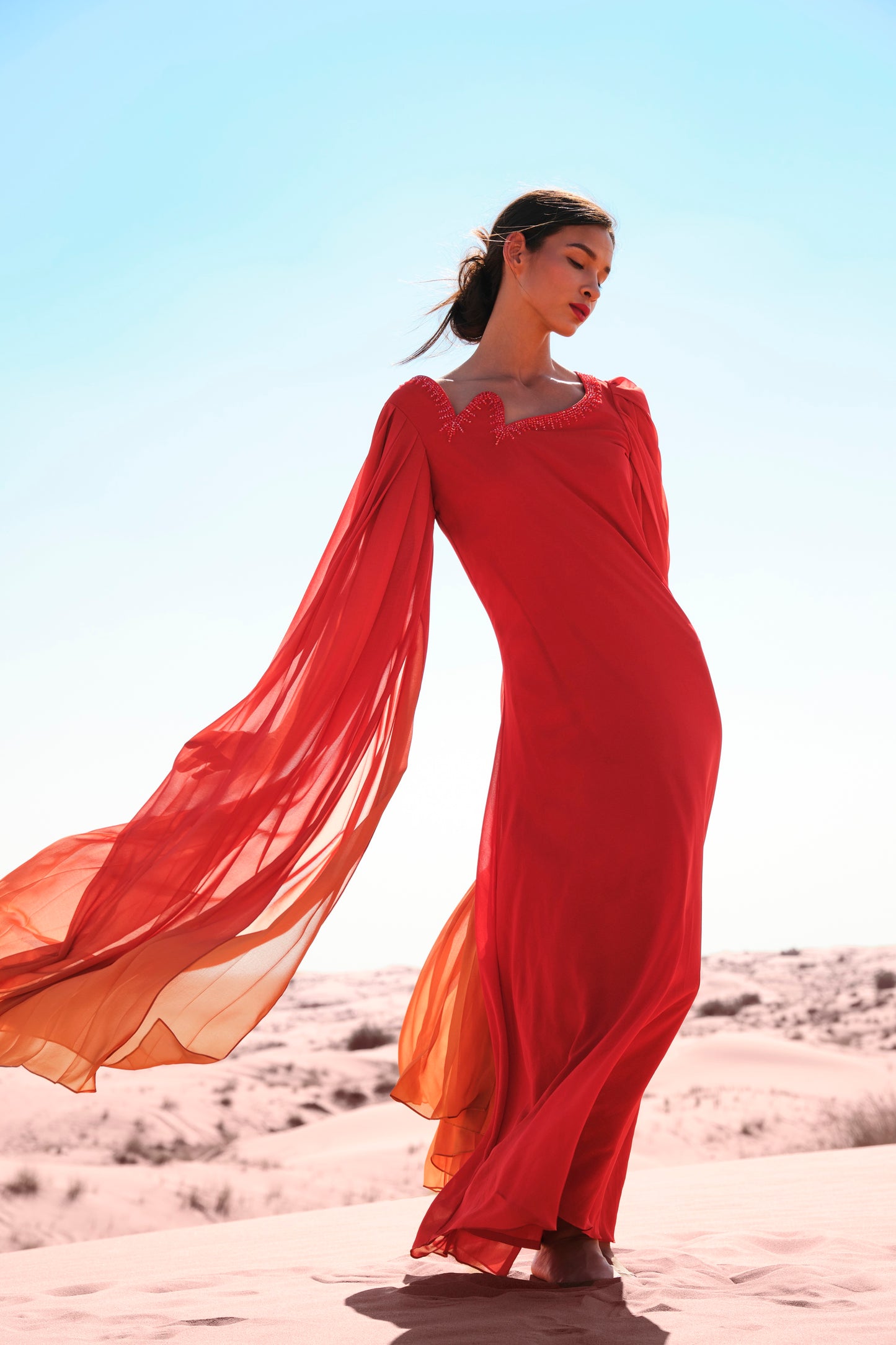 IGNIA Flame-Neck Dress