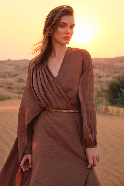 Terra Wrap-Style Dress