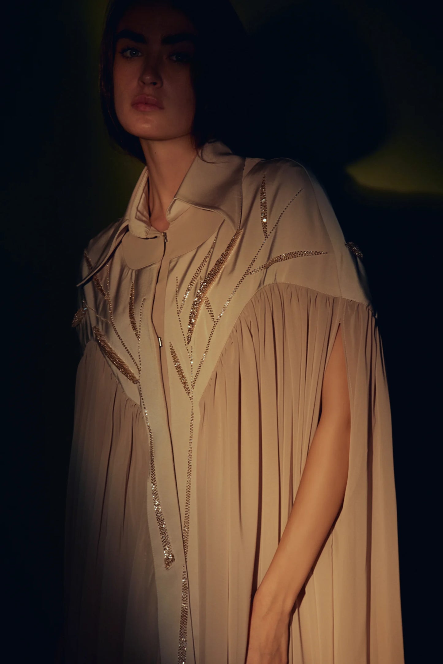 Power Collared Kaftan