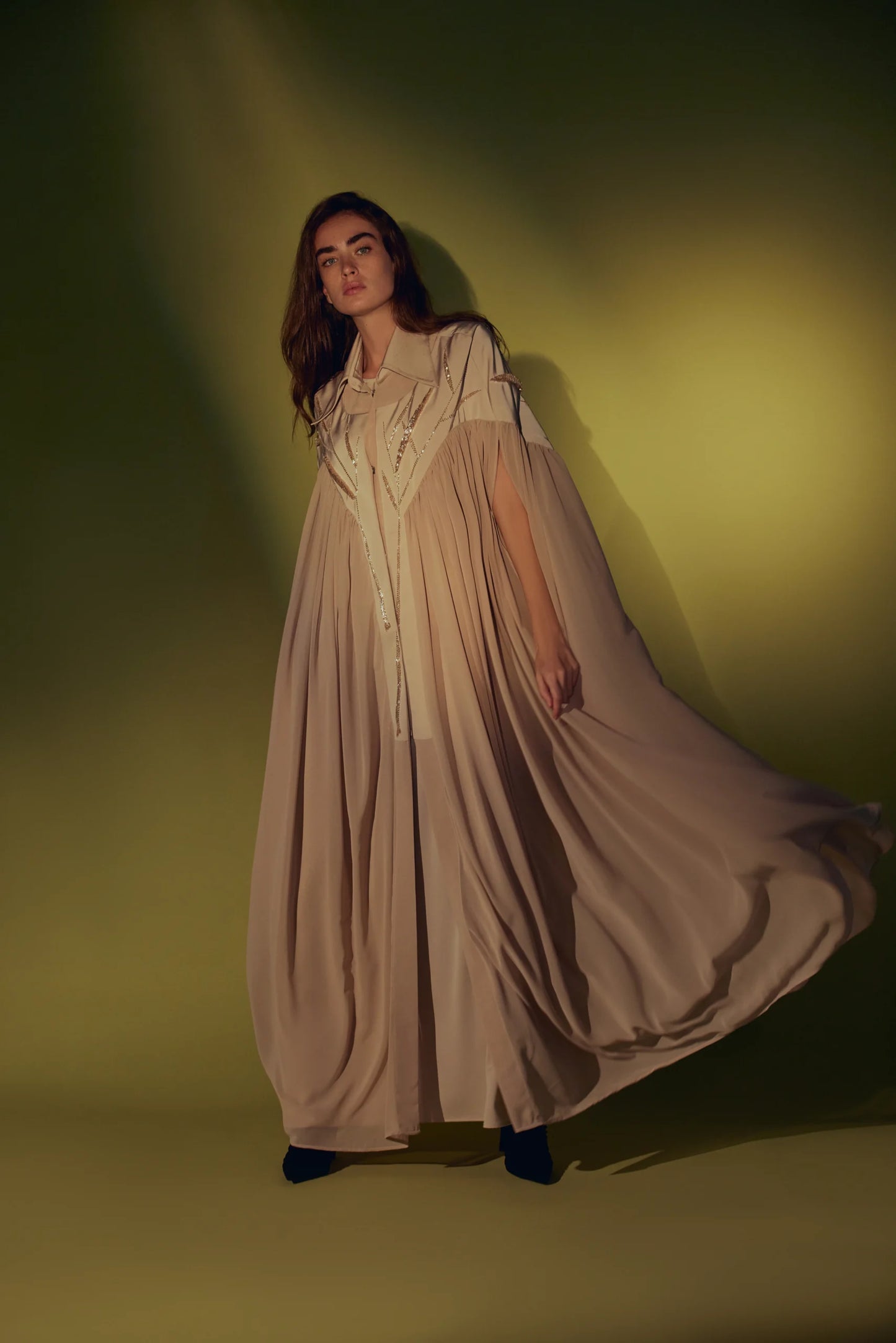 Power Collared Kaftan