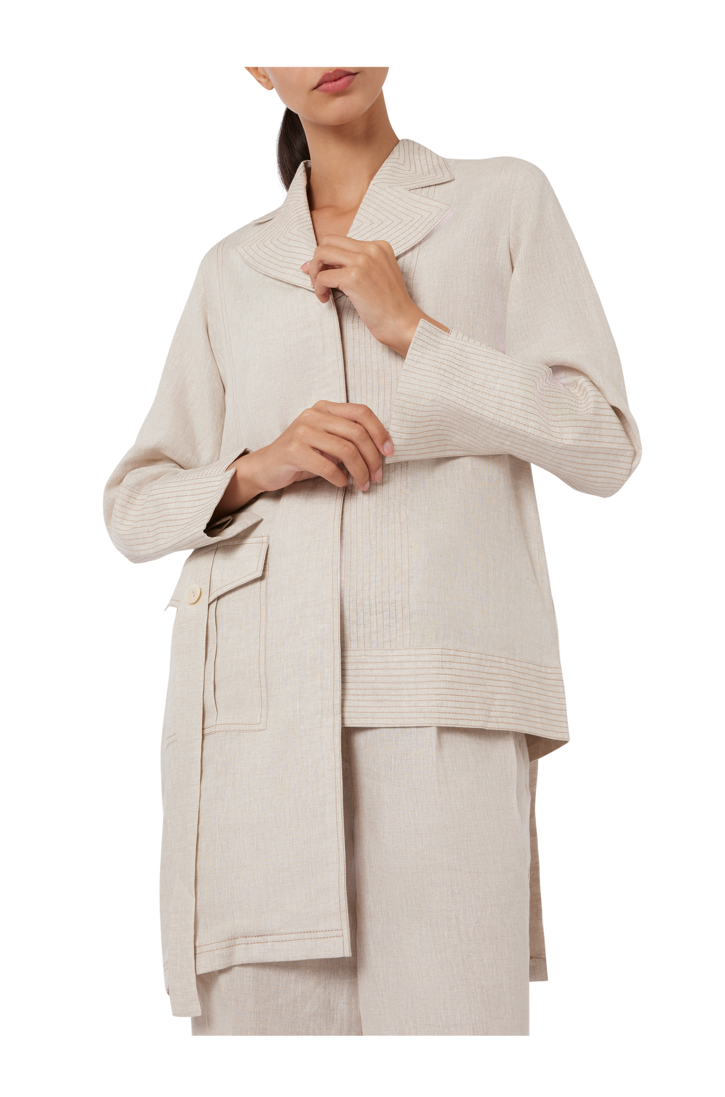 The Dispersion Asymmetric Long Shirt And Pants