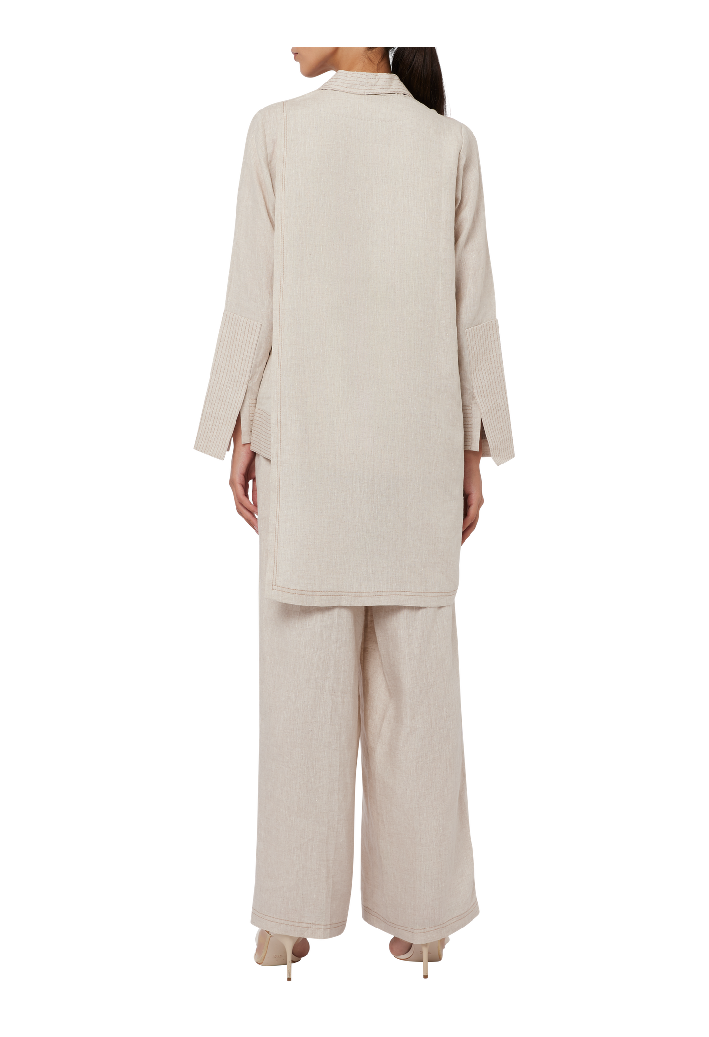 The Dispersion Asymmetric Long Shirt And Pants