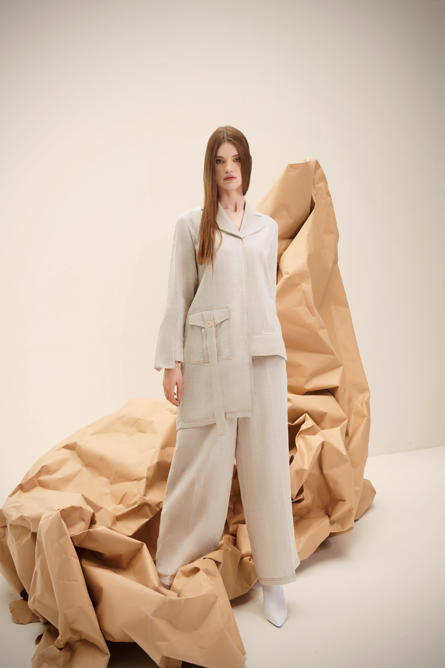 The Dispersion Asymmetric Long Shirt And Pants