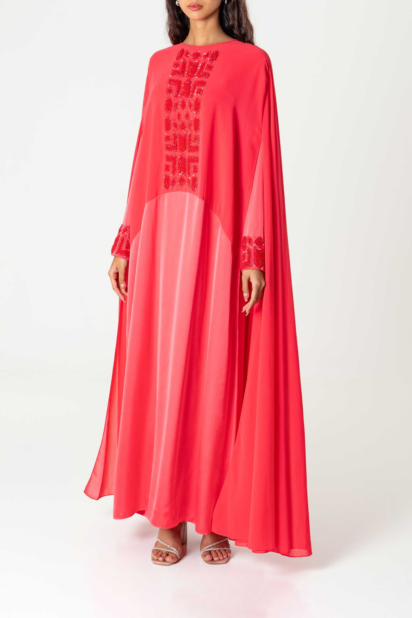 Embroidered Cape Kaftan